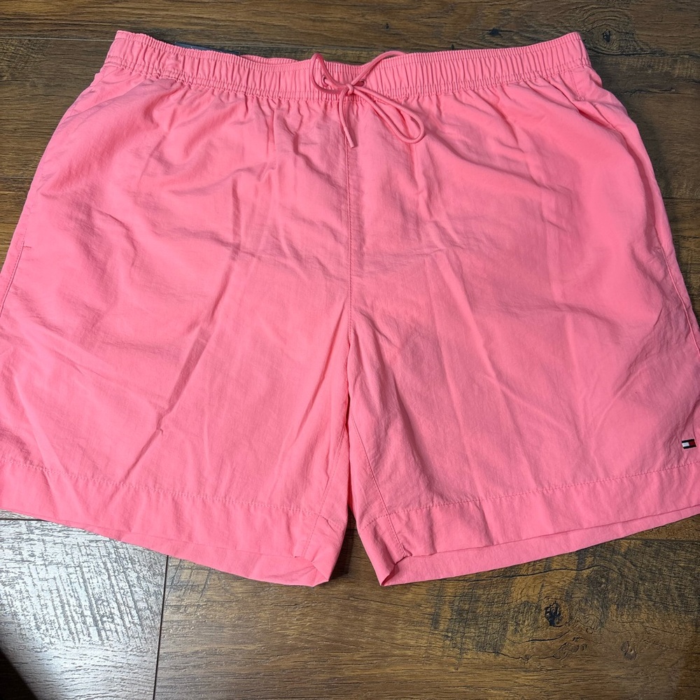 Tommy Hilfiger Pink Mesh swim Shorts xxl nwt